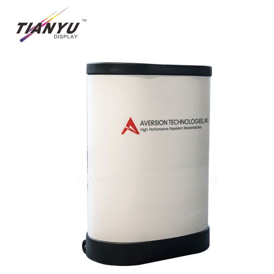 3X6 curvo PVC Pop up display a parete basamento della bandiera per la cabina della fiera commerciale