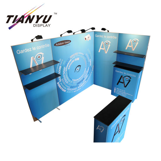 Hot alluminio 10 * 20feet Exhibition Booth design per la vendita