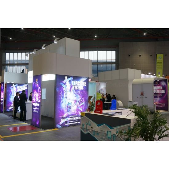 Ce Cerfication senza telaio tessile pubblicità Display Box LED Light / pannello del controsoffitto Booth