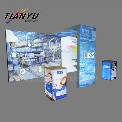 Tian Yu offrono due laterali di alluminio aperta Exhibition Booth per Mostra luci LED