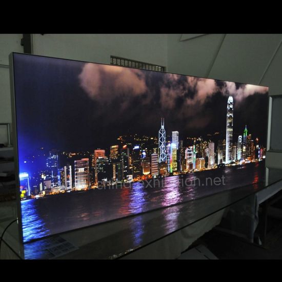 Profilo 100 millimetri su misura in alluminio retroilluminato LED Seg senza telaio tessuto Light Box