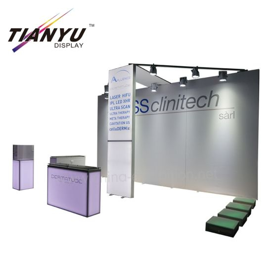Cina produttore di tessuti Fiera Pubblicità semplice 20FT Exhibition Booth stand