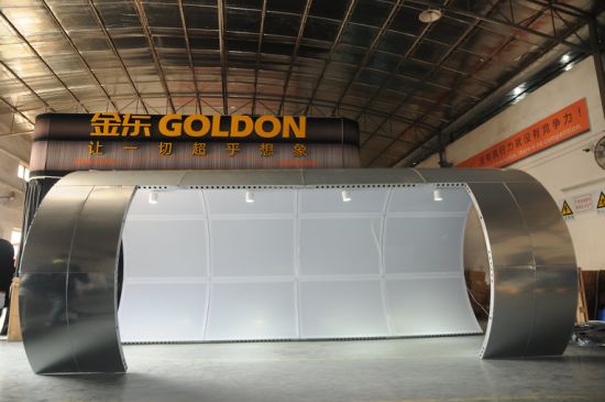 Nuovo design industriali alluminio tessuto di Fiera di esposizione commerciale alimentare Booth