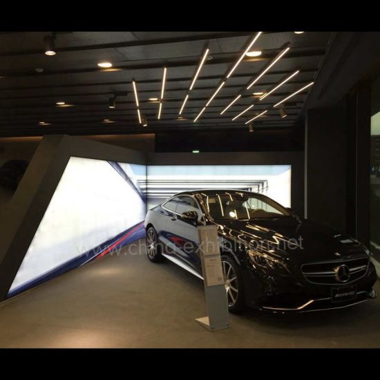 Visualizzazione personalizzata Free Standing Light Box Car retroilluminato a LED Stand Fiere fondale
