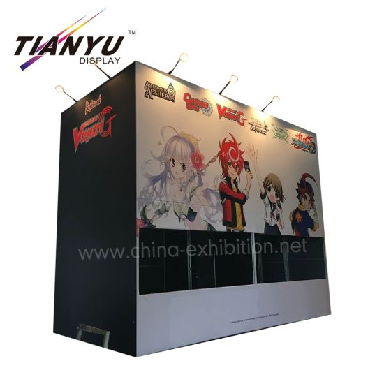 Portable Slatwall Exhibition Stand Design, personalizzati cabina della fiera commerciale per il sistema di mostra