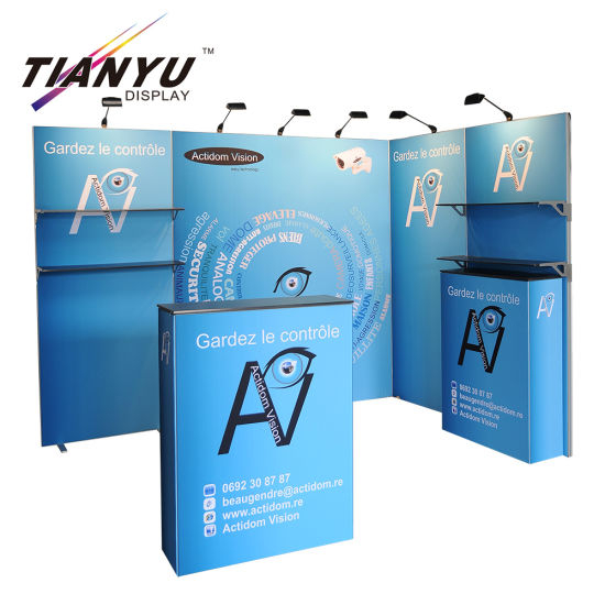 Hot alluminio 10 * 20feet Exhibition Booth design per la vendita