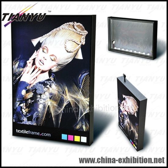 Mostra Profili in alluminio LED Picture Seg Single Frame-Sided senza telaio tessuto Light Box