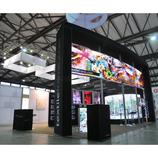 Vendita Esposizione calda Booth curva 4 del 9 Expo Trade Show di visualizzazione