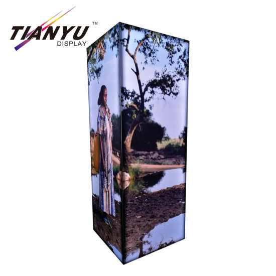 Visualizzazione di alluminio portatile personalizzato Cube Light Box per Stand Exhibition