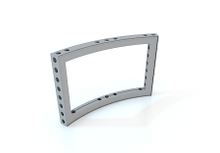 M-serie in alluminio anodizzato curvo frame