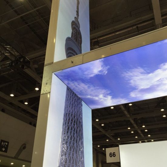 Ce Cerfication senza telaio tessile pubblicità Display Box LED Light / pannello del controsoffitto Booth