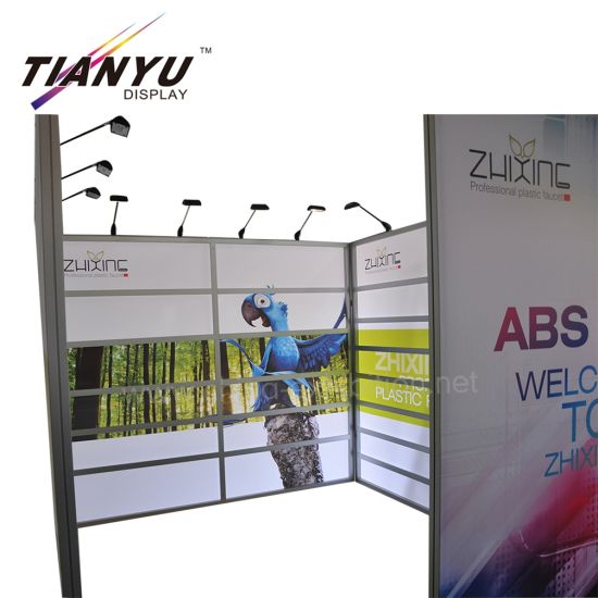 Tian Yu Do Isola Exhibition Booth stand Piedi design 10X10 con ripiano sistema
