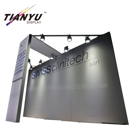 Cina produttore di tessuti Fiera Pubblicità semplice 20FT Exhibition Booth stand