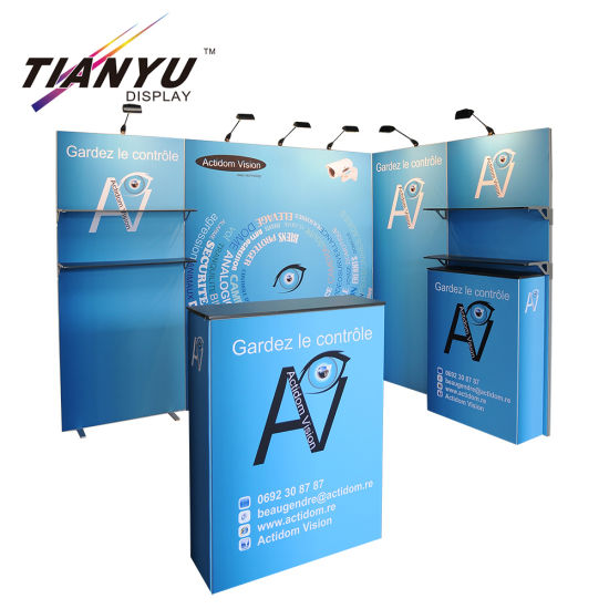 Hot alluminio 10 * 20feet Exhibition Booth design per la vendita
