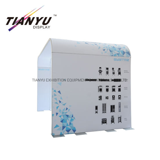 Alluminio cabina della fiera commerciale, display cinese Booth realizzato con profili di alluminio