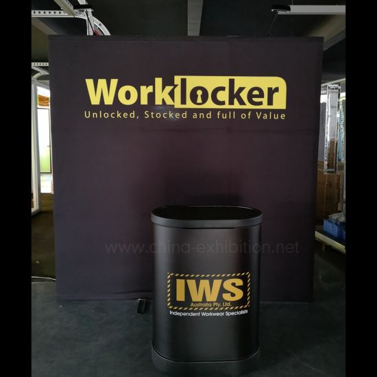 3x3m Portable Trade Show Esposizione del tessuto di contesto della parete pop up Display Stand