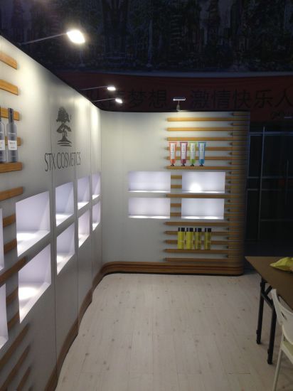 Flex basamento della bandiera e riproduzione film Rack 3X3 pop up banner stand fiera commerciale Sfondo stand