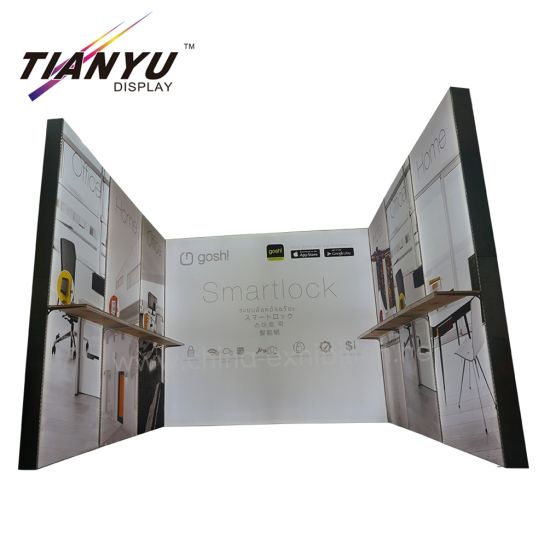 Tian Yu Offerta alluminio portatile 10X10FT Exhibition Booth con un lato aperto