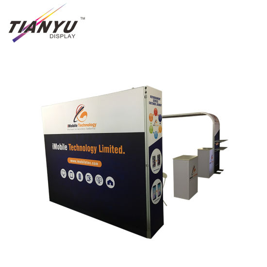 2019 personalizzato modulare display advertising del tessuto di tensionamento del contesto basamento della bandiera