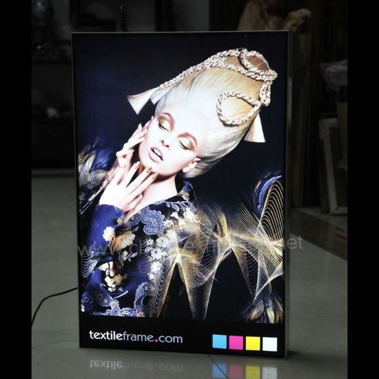 Mostra Profili in alluminio LED Picture Seg Single Frame-Sided senza telaio tessuto Light Box