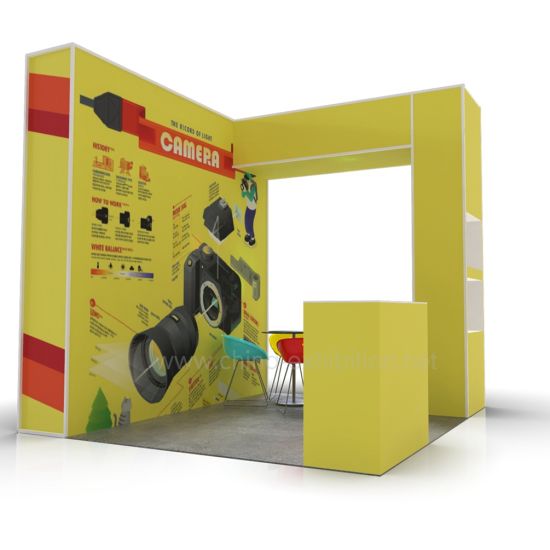 Libero disegno popolare Trade Show Display, pop up display, pop up stand, stand Scenografia