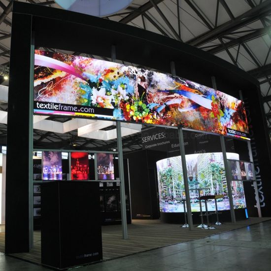 Vendita Esposizione calda Booth curva 4 del 9 Expo Trade Show di visualizzazione