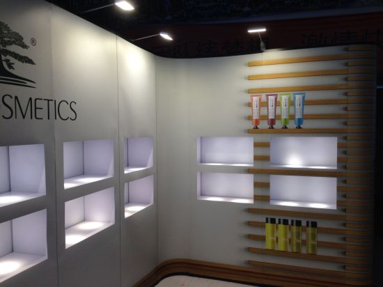 Flex basamento della bandiera e riproduzione film Rack 3X3 pop up banner stand fiera commerciale Sfondo stand