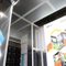 Cabina espositiva riutilizzabile per fiere grafiche per tessuti nello stand espositivo di Shanghai