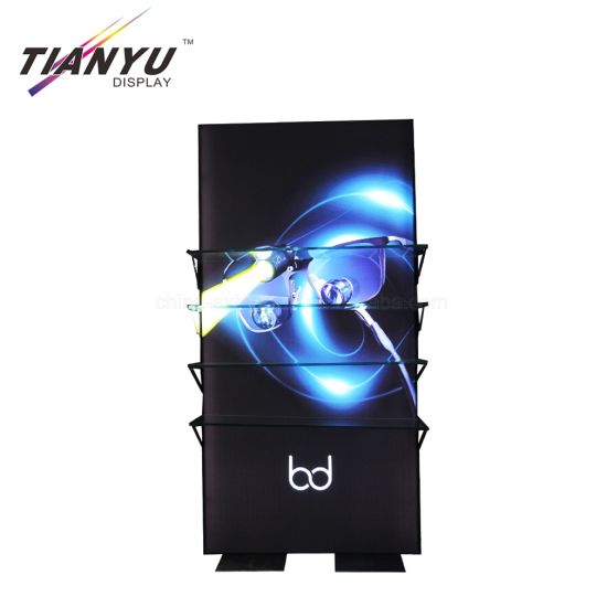 Scatola leggera del tessuto di vendita al dettaglio di pubblicità di Tianyu nello stand della fiera commerciale