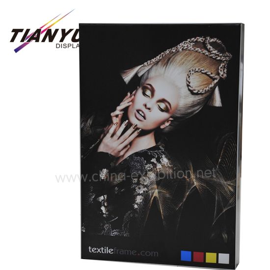 Mostra Profili in alluminio LED Picture Seg Single Frame-Sided senza telaio tessuto Light Box