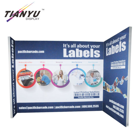 Ordinazione della fiera commerciale di visualizzazione della fase sullo sfondo di tessuto portatile Fiera Photo Booth