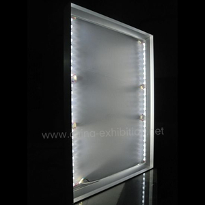 Double Sided Quadrato bordo di alluminio Telaio Tension Light Box Photo Frame Advertising Light Box