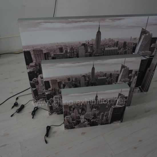 Pubblicità display retroilluminato a LED interna in tessuto Wall Light Box