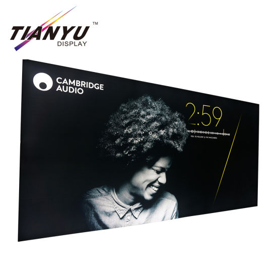 La tensione di abitudine Tessuto modulare 3X3 Esposizione di alluminio portatile cabina della fiera commerciale