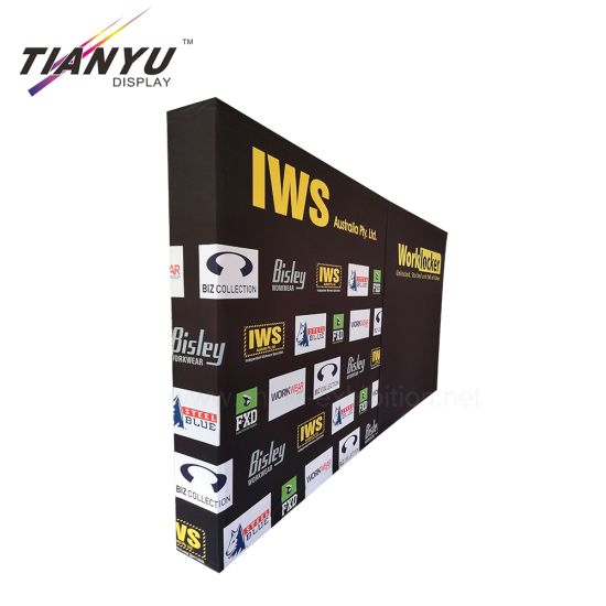 3x3m Portable Trade Show Esposizione del tessuto di contesto della parete pop up Display Stand