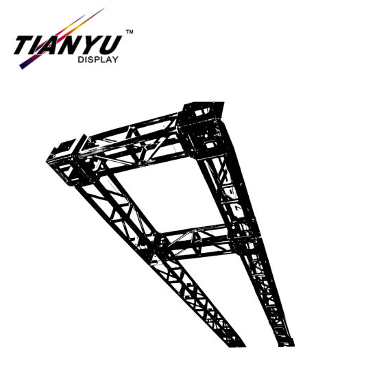 Cabine di fantasia del tessuto di tensionamento di visualizzazione 10FT in alluminio e tessuto Trade Show parete Trade Show